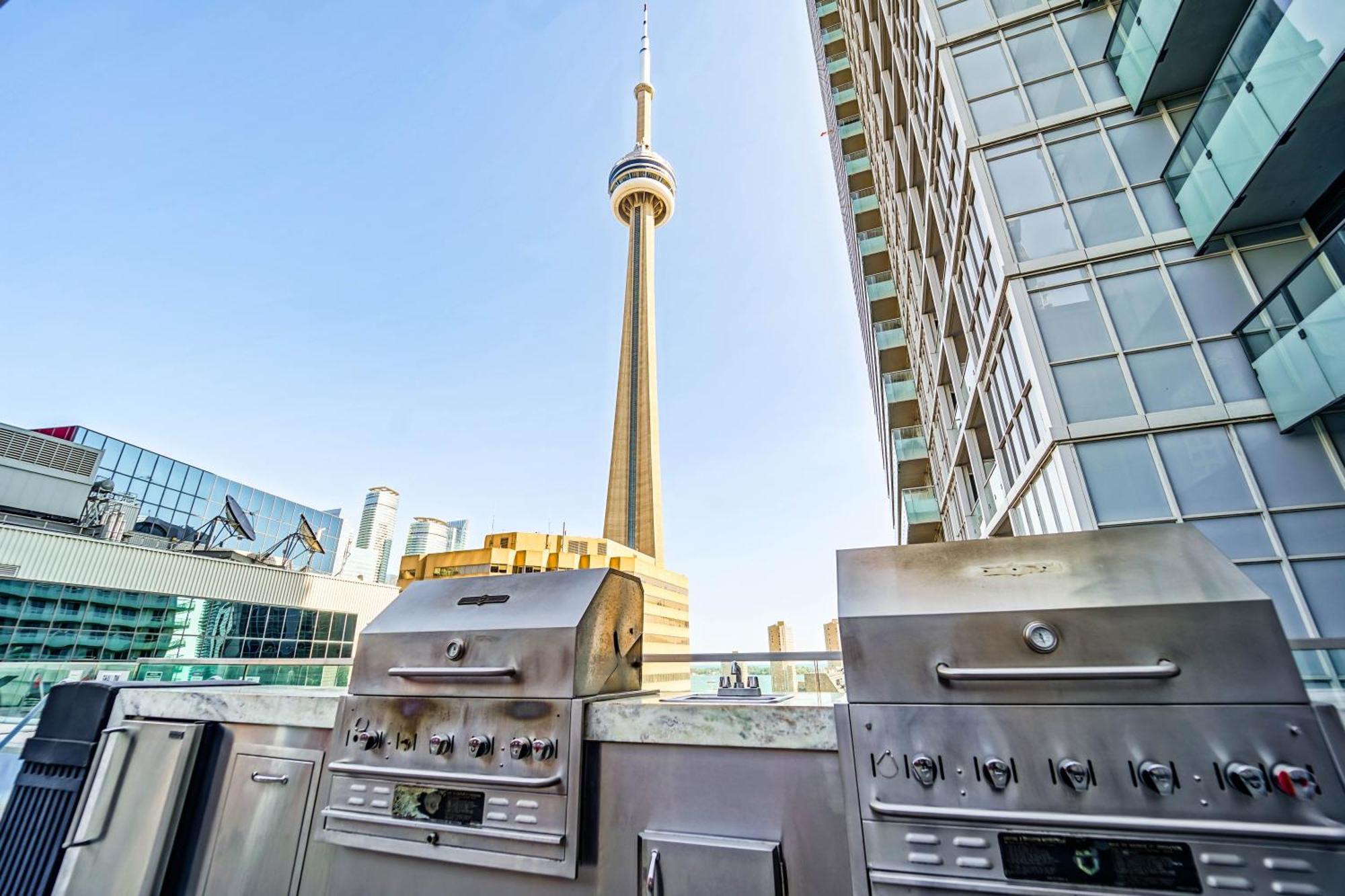 Chol Furnished Suites Heart Of Downtown Toronto, 2 Beds, Free Parking, Cn Tower View 외부 사진